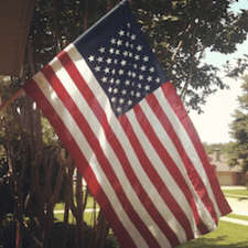 Ole Glory at our house