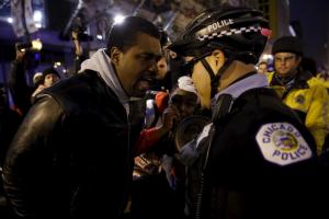 Protestors in Chicago
